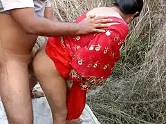 Can You Handle Bangladeshi Wife's Hardcore Cowgirl in Grass Field?