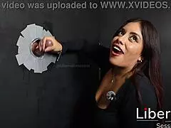 Wife of the Cuckold Husband Sucks Cock Right in Front of Him