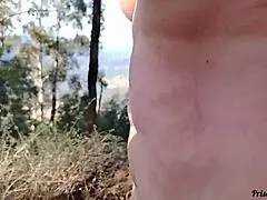 My wife and her sister-in-law strip panties off in the public trail for wild exhibitionist flashing.