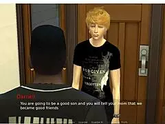 Watch cuckold stepmom take massive black cock in sims game