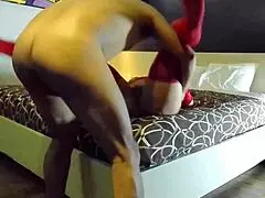 hey, check this slutty latina modelo's devil costume fuck on halloween 🔥👻