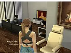 Watch cuckold stepmom take massive black cock in sims game