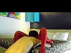 hey, check this slutty latina modelo's devil costume fuck on halloween 🔥👻