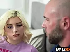 stepdad sneaks fucks stepdaughter behind stepmom's back