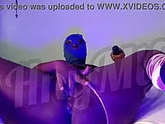 hey horny ebony milf, grab that vibrator shove it deep in your gaping thong pussy for full solo orgasm movie