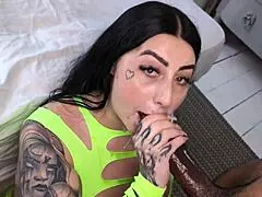 Big booty pawg maddison black bends for that thick black dick deep