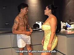 i give my boss's son special maid treatment for raise thiago lopez and issane