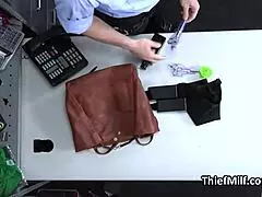 latina milf suspect buttplug gags chokes deepthroats officer cock