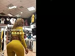 whoa check this big booty latina milf shake her juicy ass candid