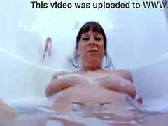 omg this mature spanish brunette stuffs her pussy with dildo then gets roughly fucked hard close up