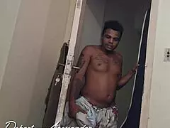 damn i crashed at cousin's room and ended up balls deep in her tight brazilian pussy cumming inside