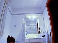 omg this mature spanish brunette stuffs her pussy with dildo then gets roughly fucked hard close up