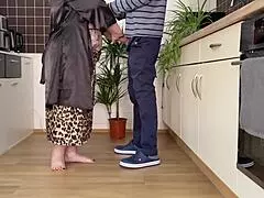 i bend my fat stepmother over kitchen counter doggystyle every day pounding her wet hairy pussy relentlessly