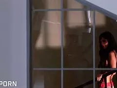 romantic couple fucks sensual big tits brunette milf with pussy licking