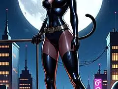 Animated AI Catwoman Unleashed!
