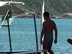 latina anal slut takes mmf double penetration doggystyle with big cocks close up