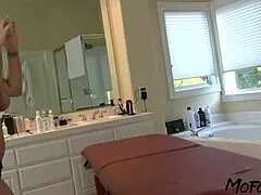 big tits college slut rides cock hard, craving daddy's rough deepthroat load?