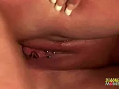 spot that brunette milf's big tits at the gym and swap for my huge cock