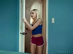 Step dad fucks teen pussy showing real man power doggystyle