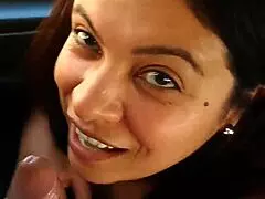 Whoa brazilian bbw uma deepthroats monster cock on wild bus ride!