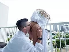 petite latina wakes up for juicy morning cock ride in beverly hills