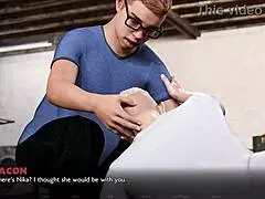 blonde college teacher finally lets me cumshot straight into her mouth.