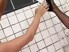 ANNA LOVATO AND NATASHA MARLEY COSPLAY PRISON LESBIANS IN INTENSE DILDO LICKING