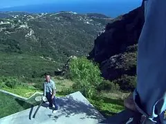 Imagine this beautiful horny brunette fucked senseless on boat till hot cum drips on pantyhose feet.