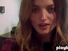 perfect petite amanda booth STRIPS LINGERIE for naked small tits pose