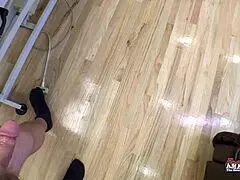 Hairy Blonde Duo Sassy And Lola Sloppy Deepthroat Sharing Cock