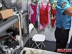 Burglar Caught But Punished With Milf's Submission In Prison Roleplay