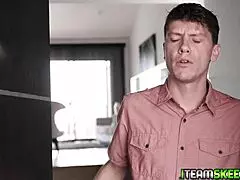 Allie Nicole's sexy teen body craves mature cock but settles for young 18+ dick sucking deep