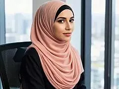 That arab office girl gets wet and deepthroated hard right at her work desk