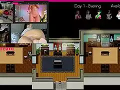 At milfs villa episode 3 brunette milf in stockings licks clit squirts creampie wet hardcore