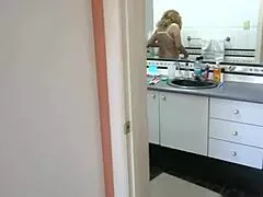 two big cumshots blast my tits and hairy pussy after ass fuck