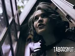 krissy lynn moans as husband watches her ride cock bent over in cheating doggystyle