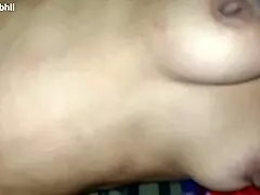 Janvibhabhi moans hot in closeup standing fuck kiss frenzy.