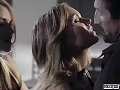 Stepmom and Stepdad Pound Teen Stepdaughter's Tight Pussy Hard