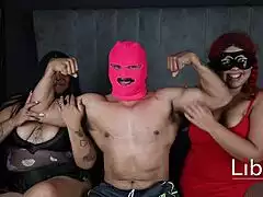 Two busty curvy Latinas tease in homemade casting interview