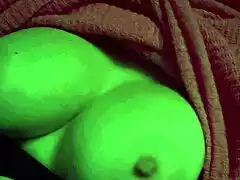 Italian milf artemisia's big natural tits bounce wildly in hot solo nipple play session