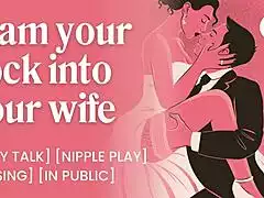 Bride begs husbands big cock during wedding then he creampies her wet pussy rough