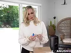 hey nicky can you help me put these anal plugs in my ass lilly james asks desperately