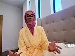 Arab hijab slut rides american cock cowgirl after pov blowjob in cheating prostitute taboo fuck