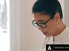 aww, this sexy teacher helps her injured teen student cum since he can't jerk off