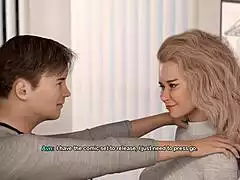 😍 bimbo milf's fake tits finally kiss her tenant dream!