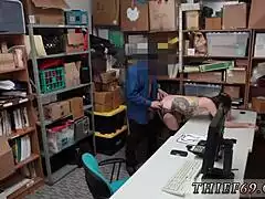 Yo this german milf caught the petite 18 girl suspect on cctv in her police uniform