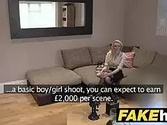 UK Amateur Big Tits Milf Sucks Cock Desperate for Casting Cash!