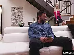 stepdad catches teen on webcam spreading for daddy's big black cock