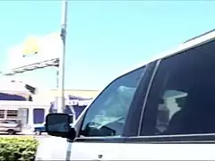 hot milf handjobs boyfriend's big cock then deepthroats it.