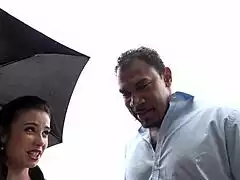 i watch mira swap cum after bull fucks her shaved pussy